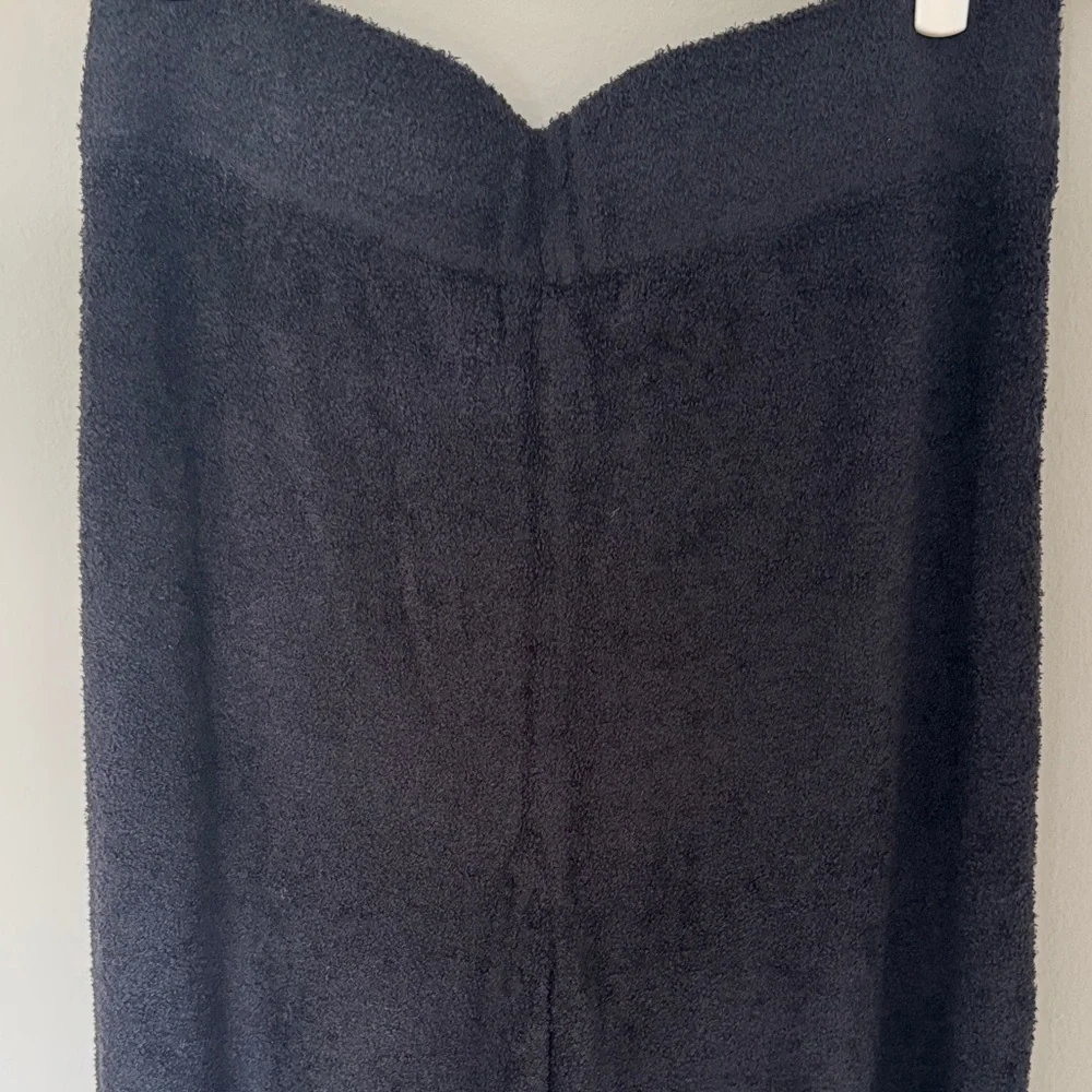 Barefoot Dreams Black CozyChic Lite Wide Leg Seamed Pants Medium 8/10 NWT - Picture 6 of 7